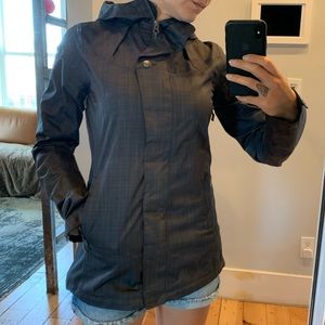 Athleta dark grey rain coat